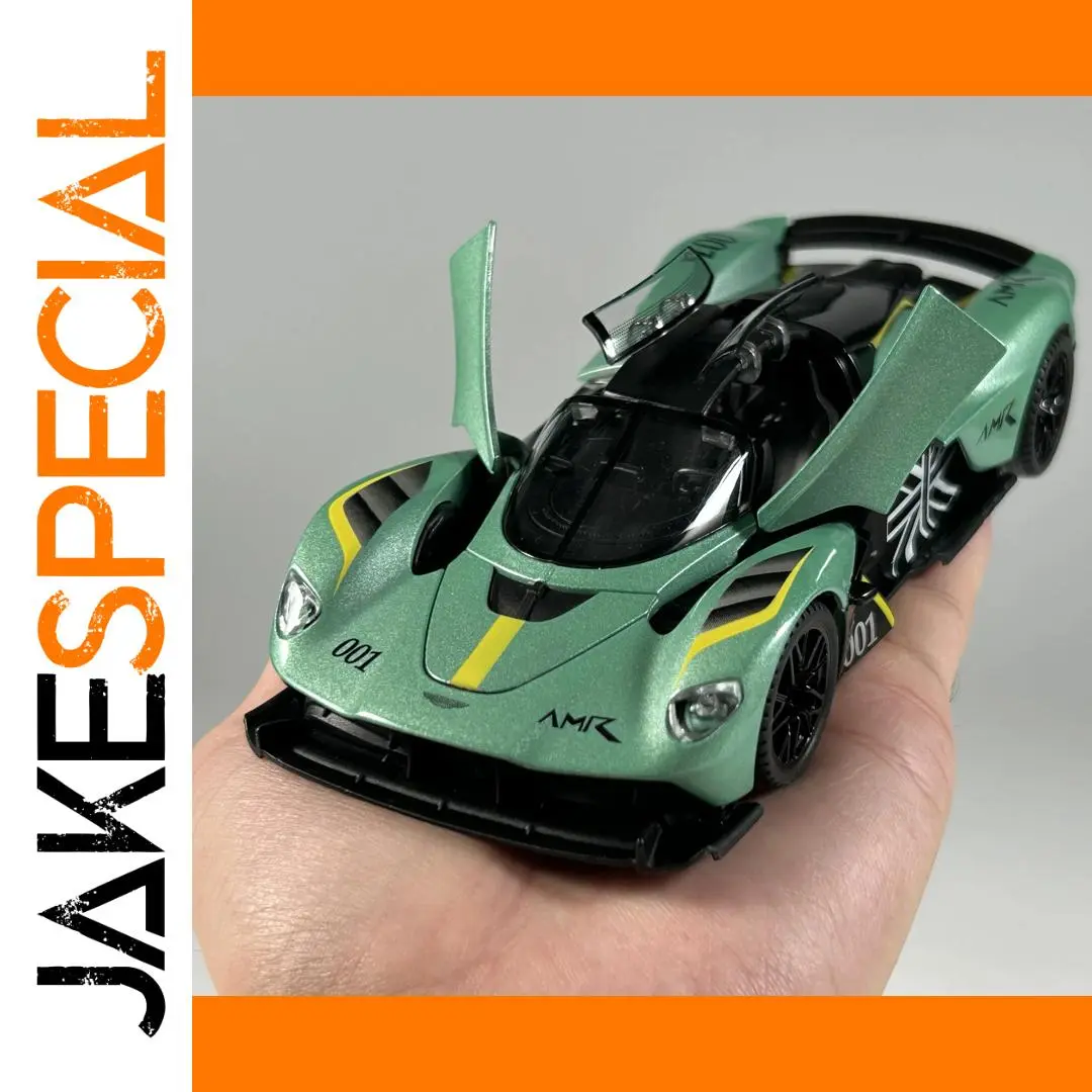 Green Aston Martin Valkyrie 1:32 Diecast Model 1 Green Aston Martin Valkyrie 1:32 Diecast Model