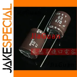 Ky Series Electrolytic Capacitors 20-Pack 63V 470µF