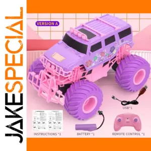 Vibrant Purple RC Off-Road Monster Truck