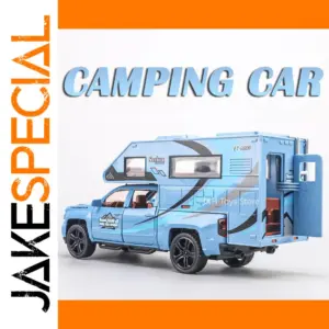1:32 Scale Diecast Blue Camping Car Model