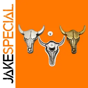 Western Buffalo Skull Pins Set for Leathercraft