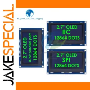 2.7-inch OLED Display Modules with 128x64 Resolution