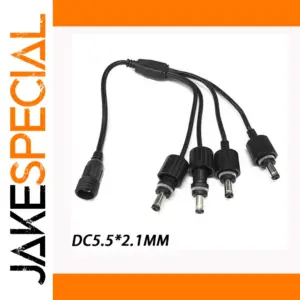 DC5.5*2.1mm Splitter Cable for Power Distribution