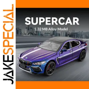 1/32 BMW M8 Diecast Model in Metallic Purple