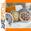 Boho Embroidered Round Cushion Cover 45cm