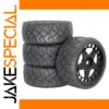 On-Road RC Car Tires with Black Rims 63-68mm