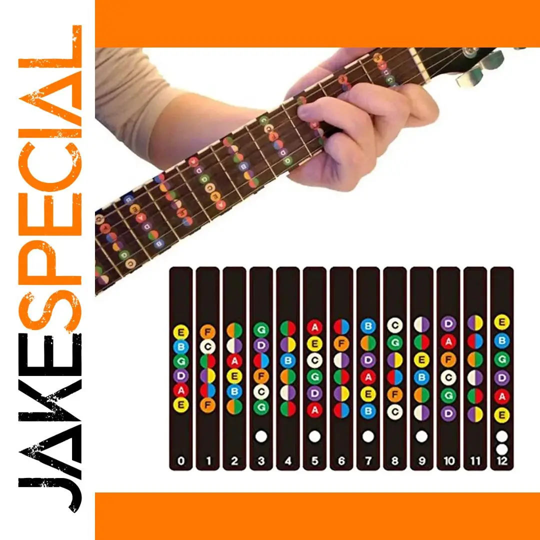 Colorful Guitar Fretboard Sticker Set 1 Colorful Guitar Fretboard Sticker Set