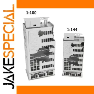 War Damaged Building Model for Dioramas