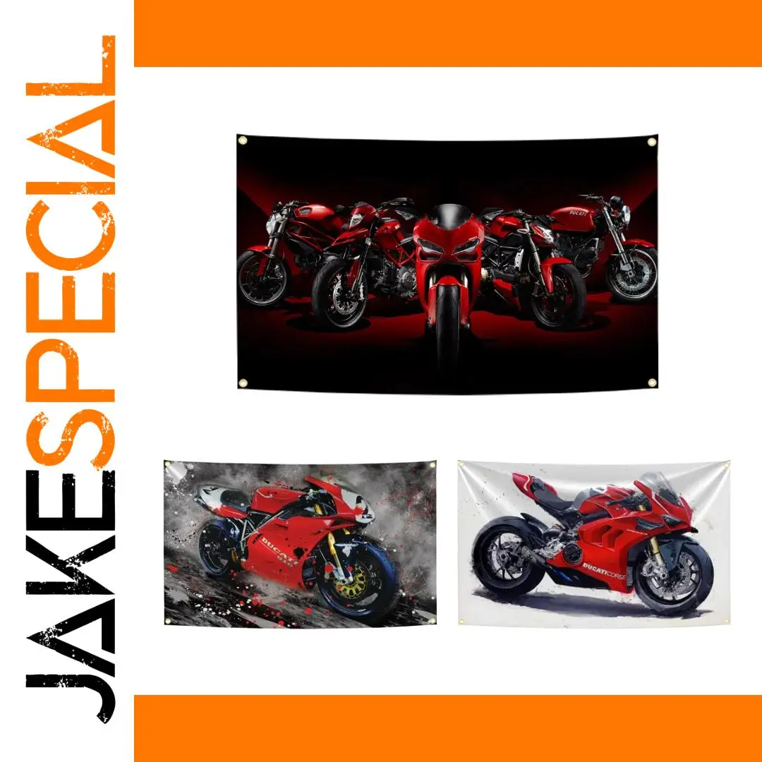 Ducati 90x150cm Motorcycle Wall Flag 1 Ducati 90x150cm Motorcycle Wall Flag