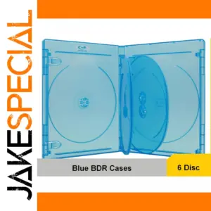 Light Blue 6-Disc Blu-ray/CD/DVD Case Set