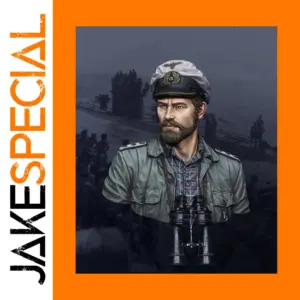 WWII Submarine Commander Bust Resin Kit