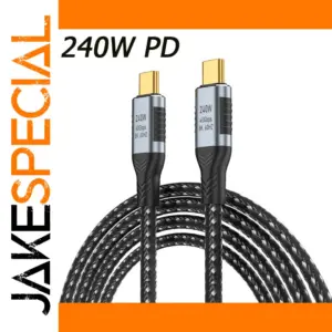 USB-C to USB-C Cable 40Gbps, 240W, 1.8m
