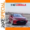 Red Diecast Toyota Corolla Model 1/43 Scale