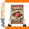 Vintage Donut Metal Tin Sign for Decor