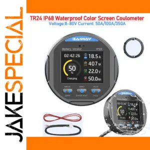 Waterproof Color Display Coulometer for Batteries