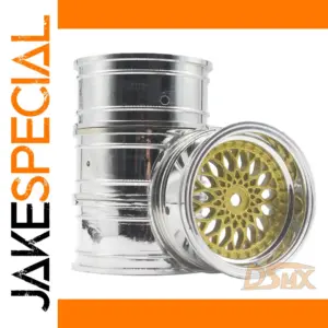 RC Car 1.9-inch Chrome Finish Wheel Rims Set