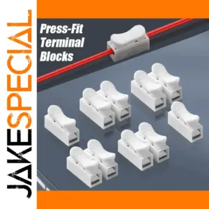220V Quick-Connect Wire Terminal Blocks (10-100 pcs)