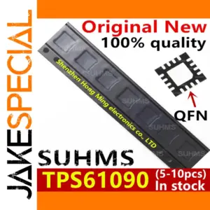 TPS61090QFN-16 Power Management IC in Black