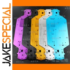 Vibrant 1/10 RC Aluminum Chassis in Multiple Colors