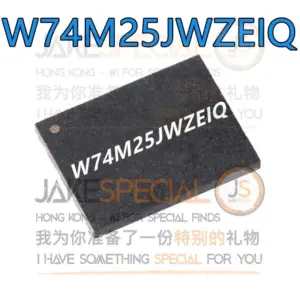 Set of Five W74M25JWZEIQ Flash Memory Chips