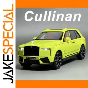 Vibrant Neon Yellow Rolls Royce Cullinan Dawn Model