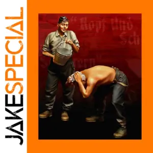 1/35 Resin Soldier Washing Hair Diorama Kit