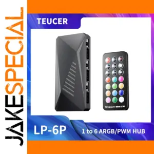 TEUCER LP-6P ARGB PWM Hub for PC Fans