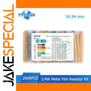 High-Precision Resistor Kit 2600 pcs 130 Values