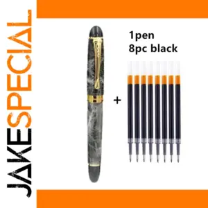 Gray Metal Rollerball Pen with 0.5mm Tip