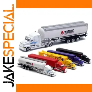 1:87 Scale Diecast Alloy Oil Tank Trailer