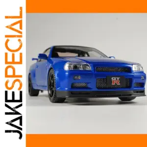 Nissan GTR R34 1:18 Diecast Model in Blue