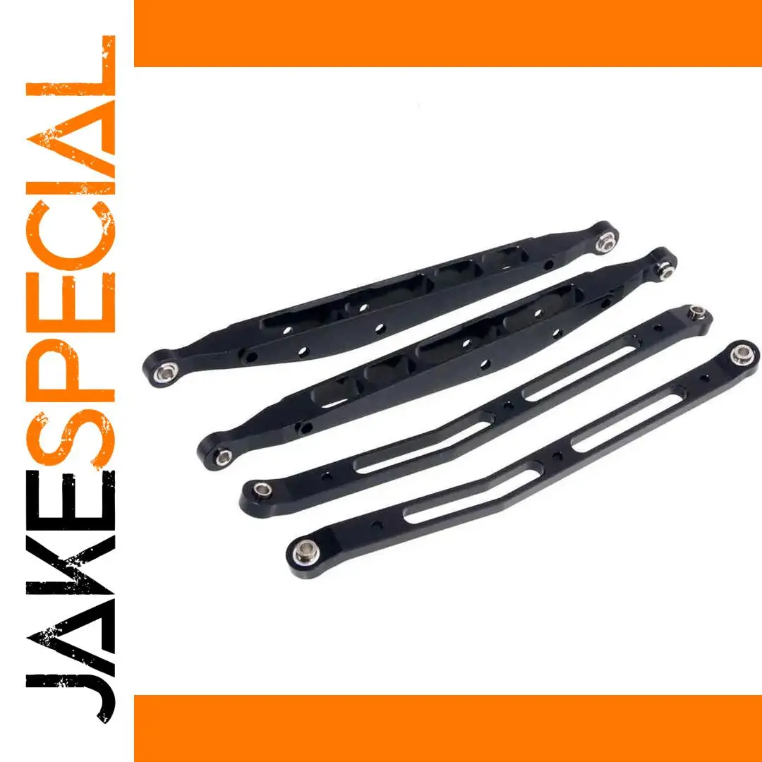 Black Aluminum Rear 4-Link Suspension Set for RC 1 Black Aluminum Rear 4-Link Suspension Set for RC