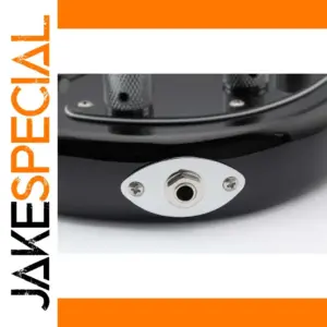 Chrome Steel Guitar Jack Plate 50mm x 26mm