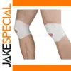 White Silicone Knee Support Wraps for Active Use