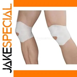 White Silicone Knee Support Wraps for Active Use
