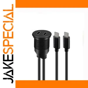 Waterproof USB C Extension Cable for Vehicles