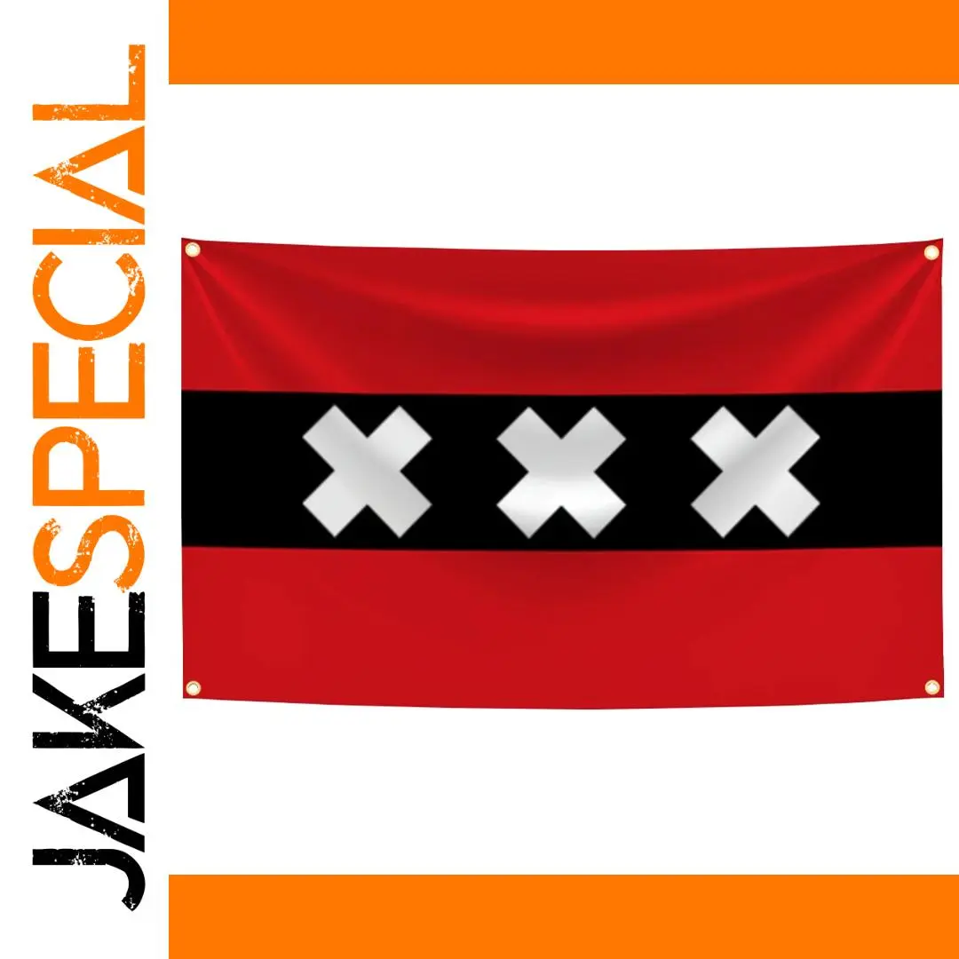 Vivid Netherlands Amsterdam Flag Banner 90x150cm 1 Vivid Netherlands Amsterdam Flag Banner 90x150cm