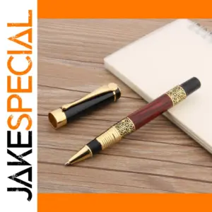 Luxury Black and Gold Rollerball Pen