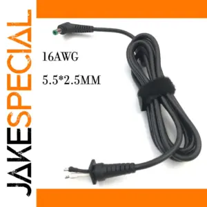 DC 5.5 x 2.5 mm Power Cable for Laptops & Devices