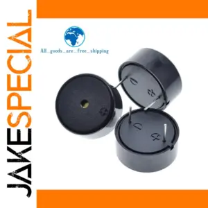 12V Black Passive Alarm Buzzer for Electronics