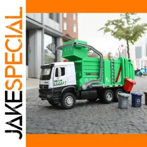 1:35 Scale Green Sanitation Truck Model