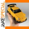 Yellow Porsche RWB Diecast Model Car 1:22 Scale