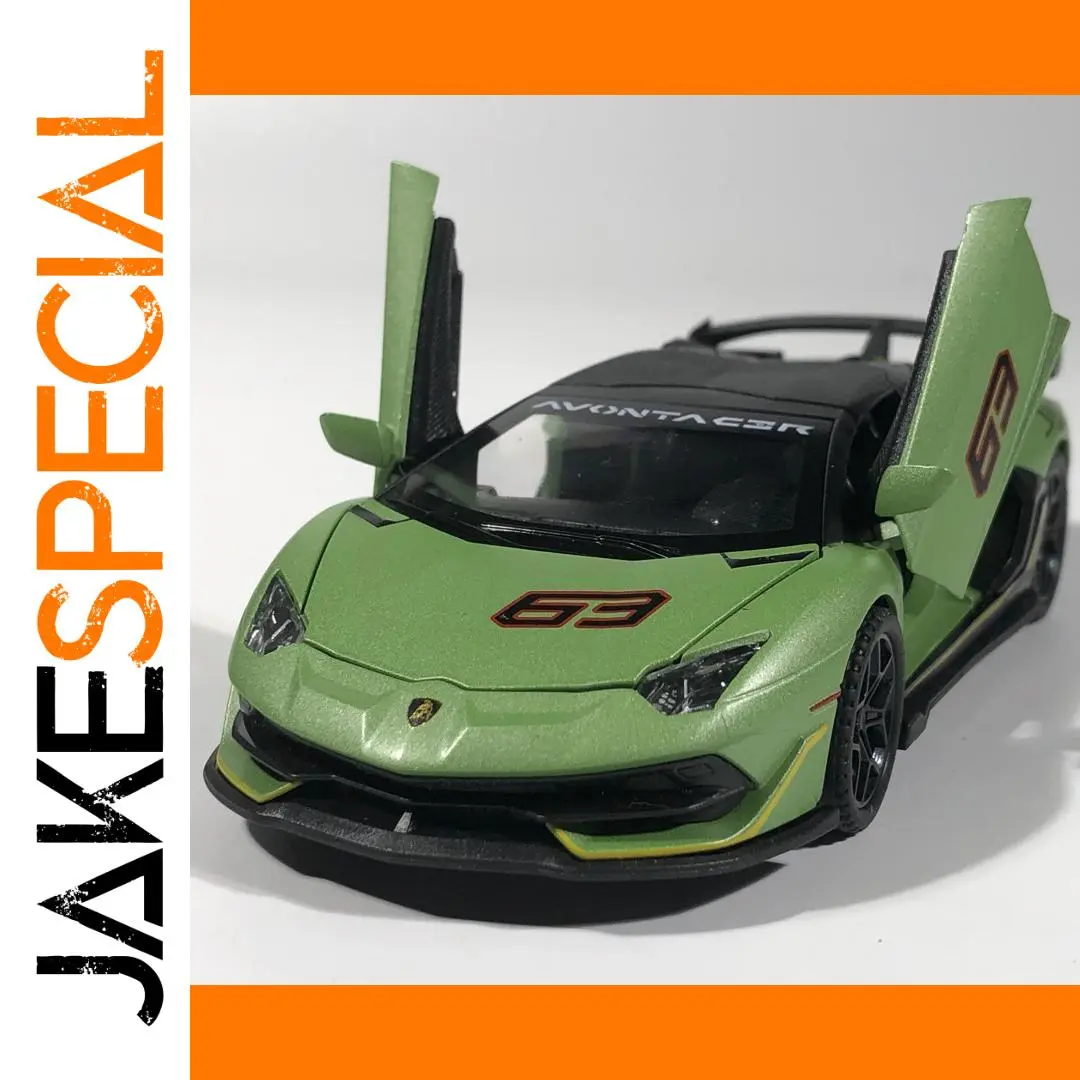 Green Lamborghini Aventador SVJ63 Diecast Model 1 Green Lamborghini Aventador SVJ63 Diecast Model
