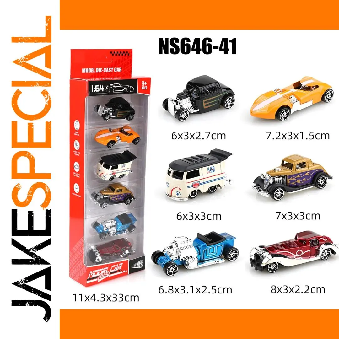 Vintage Die-Cast Car Set by Les Chants 1 Vintage Die-Cast Car Set by Les Chants