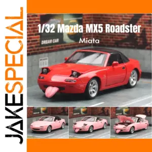 Vibrant Red Mazda MX-5 1/32 Diecast Model