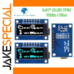 TZT 0.91-inch Monochrome OLED Display Module