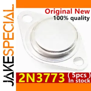 Set of 5 High-Power 2N3773 Transistors in TO-3 Packages