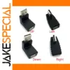 90-Degree USB 2.0 A Male to Female Adapter