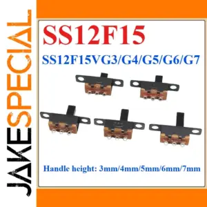 Mini Black SPDT Slide Switch Pack of 20