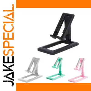 Foldable Adjustable Phone & Tablet Holder in Black